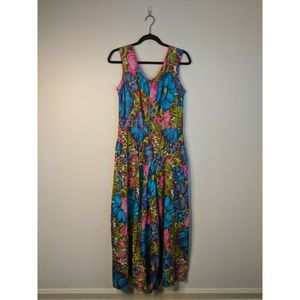 BASILA Floral Sleeveless Zip Up Jumpsuit TALL